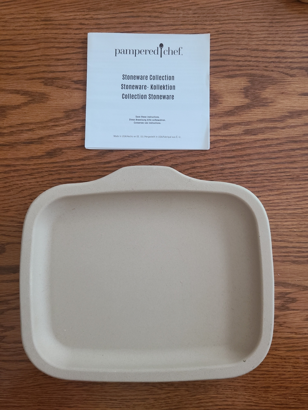 Pampered Chef Toaster Oven Small Bar Pan (model 1211) NWOT
